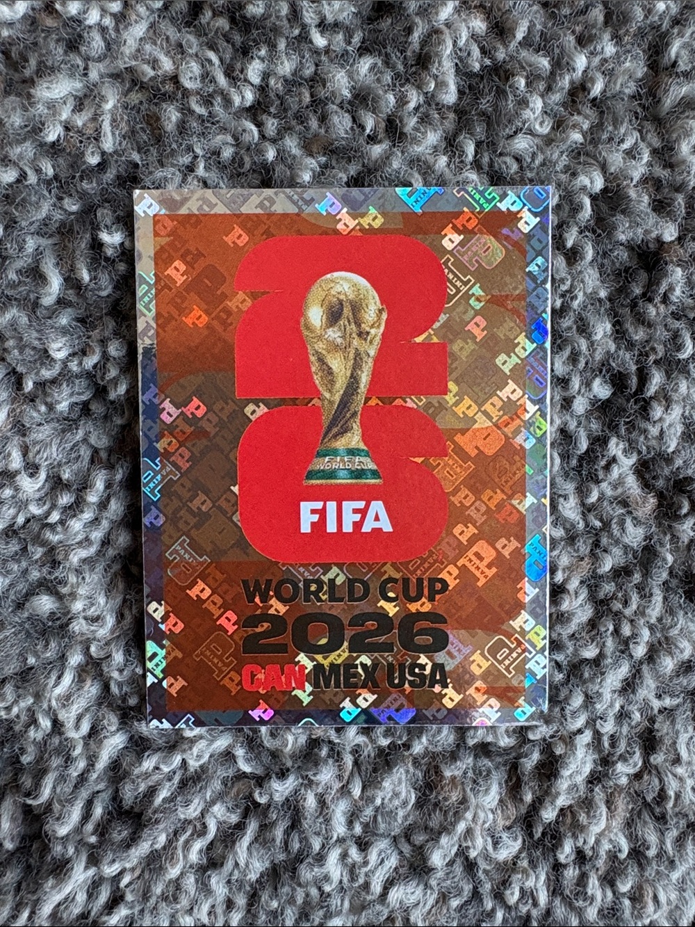 Panini FIFA World Cup 2026 Holographic Red Gold Trading Card